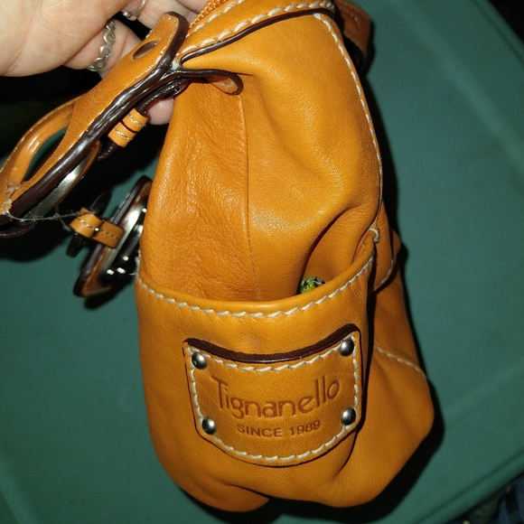Tignanello Tan Leather Handbag NWT - Picture 8 of 11